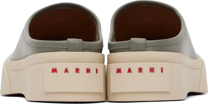 Marni Gray Pablo Sabot Slip-on Loafers - Image 2