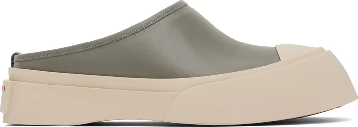 Marni Gray Pablo Sabot Slip-on Loafers