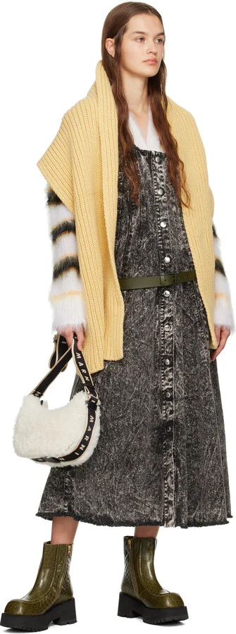 Marni Green Croc-Embossed Platform Ankle Boots - Image 5