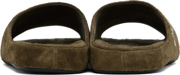 Marni Khaki Suede Fusslide Sandals - Image 2