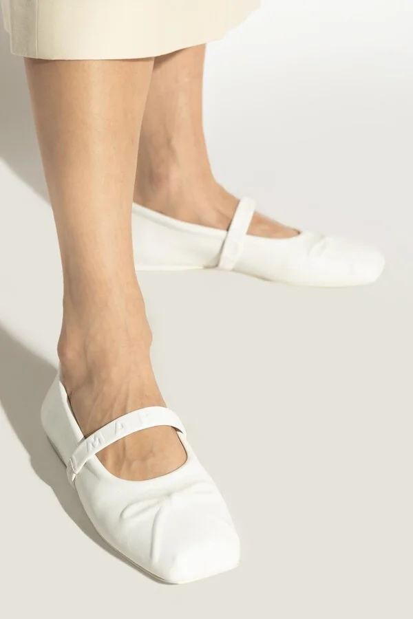 Marni Leather Ballet Flats - Image 2