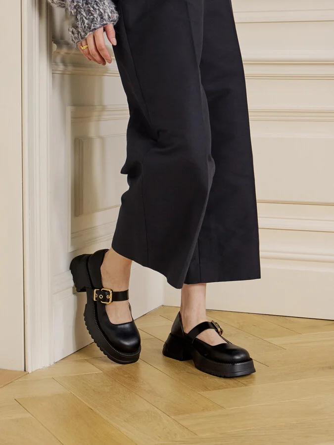 Marni - Leather Mary Jane Pumps - Black - Image 2