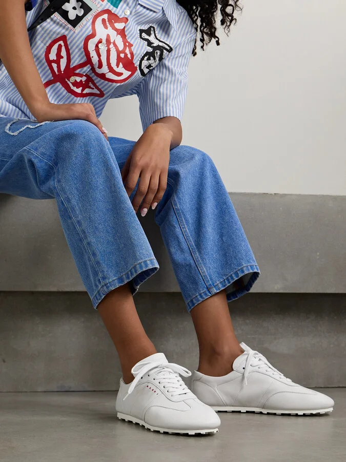 Marni - Leather Sneakers - White - Image 2