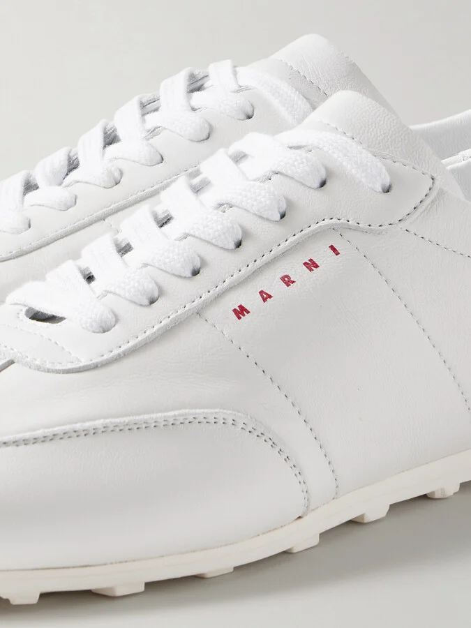 Marni - Leather Sneakers - White - Image 4