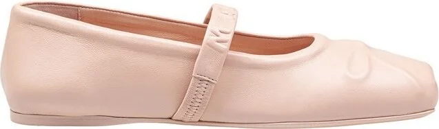 Marni Logo Embossed Ballet Flats