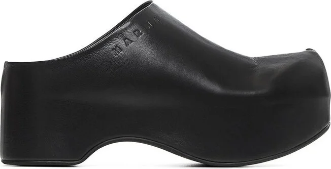 Marni Logo-Embossed Slip-On Clogs