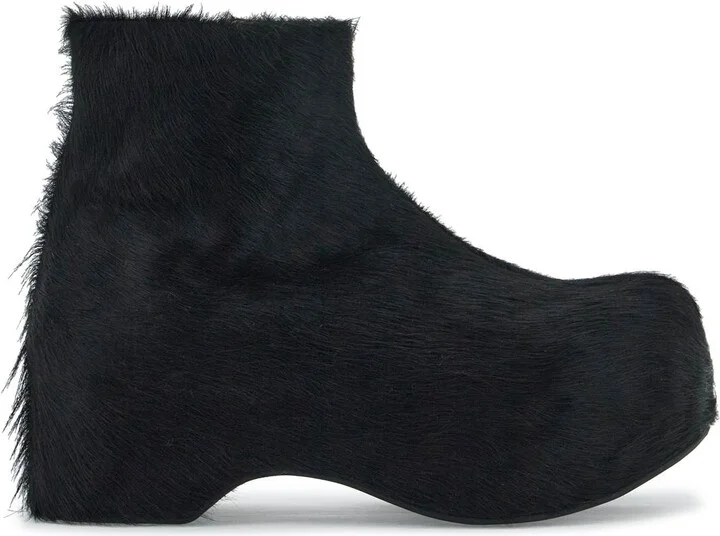 MARNI 'long-haired chunky ankle boots