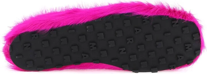 MARNI long-haired leather moccasins in - Image 5