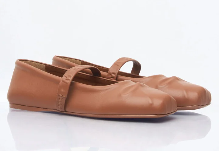 Marni Mary Jane Ballerina Flats - Woman Flats Brown Eu - 38 - Image 3