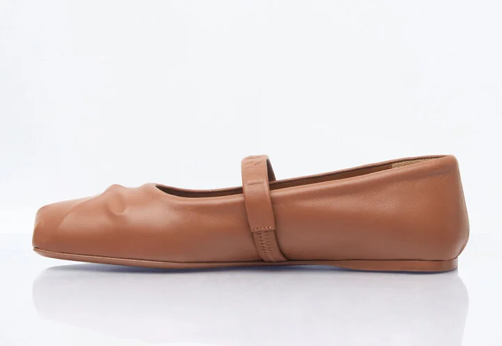 Marni Mary Jane Ballerina Flats - Woman Flats Brown Eu - 38 - Image 4