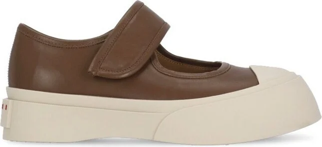 Marni Mary Jane Round-Toe Sneakers