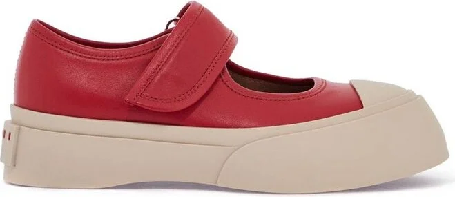 Marni Mary Jane Round-Toe Sneakers