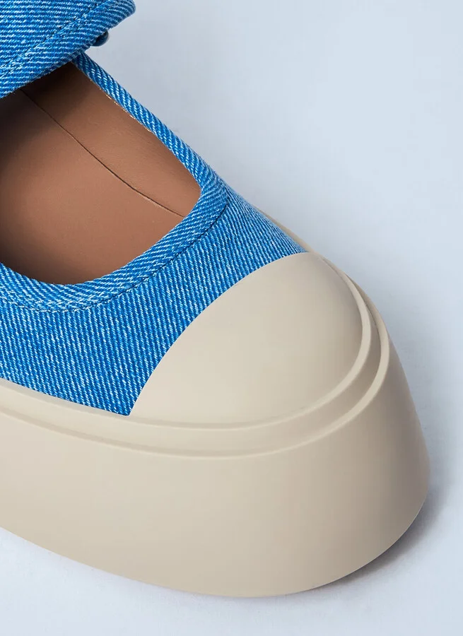 Marni Mary Jane Shoes - Woman Flats Blue Eu - 37 - Image 3