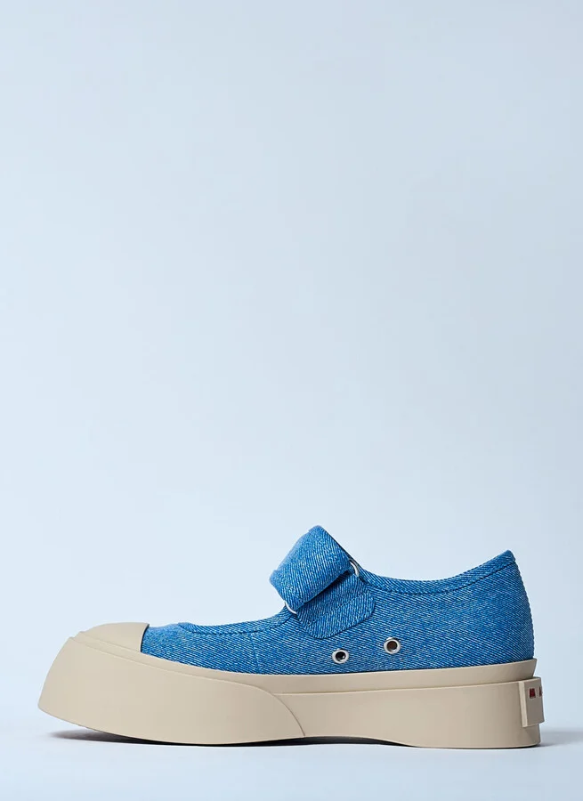 Marni Mary Jane Shoes - Woman Flats Blue Eu - 37 - Image 4