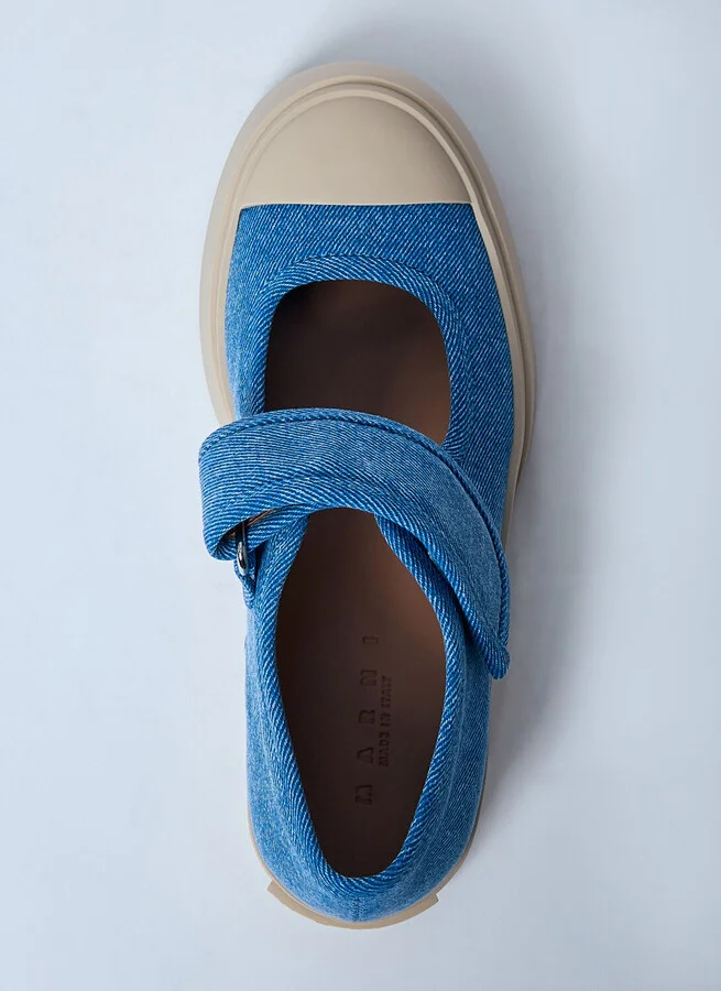 Marni Mary Jane Shoes - Woman Flats Blue Eu - 37 - Image 5