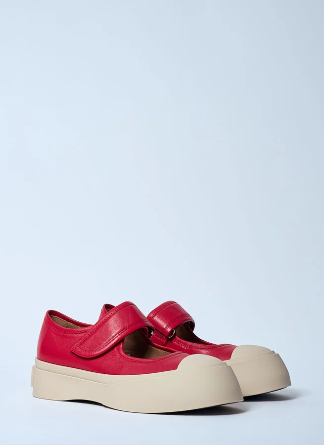 Marni Mary Jane Shoes - Woman Flats Red Eu - 36 - Image 2