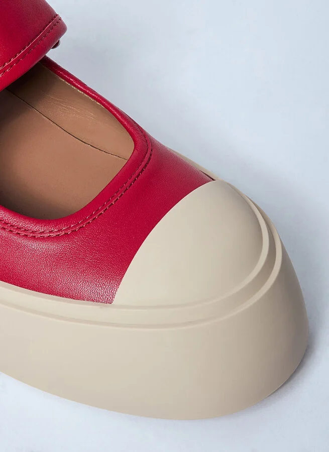 Marni Mary Jane Shoes - Woman Flats Red Eu - 36 - Image 3