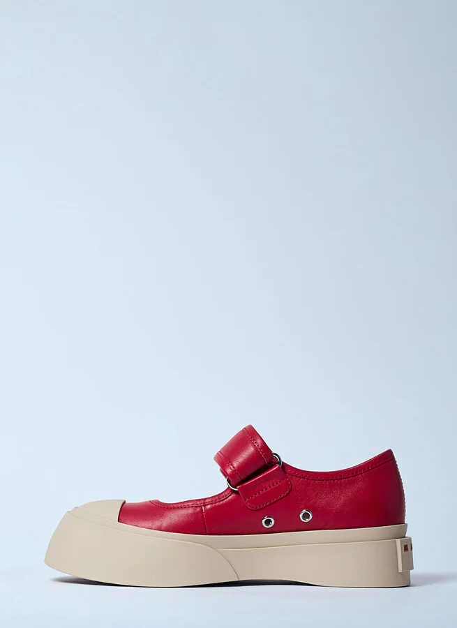Marni Mary Jane Shoes - Woman Flats Red Eu - 36 - Image 4