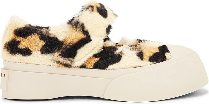 Marni Mary Jane Sneaker in Brown