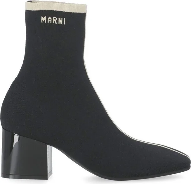 Marni Mid Block Heel Ankle Boots