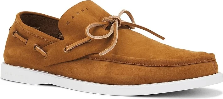 Marni Moccasin Flat in Brown - Image 2