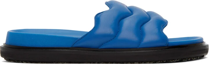 Marni Navy Fussbett Slides