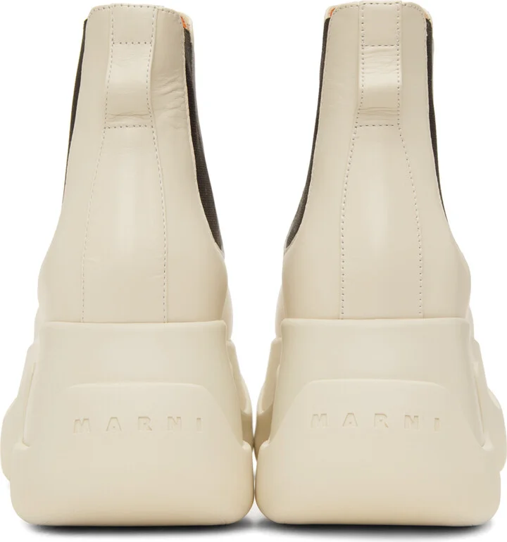 Marni Off-White Aras 23 Chelsea Boots - Image 2