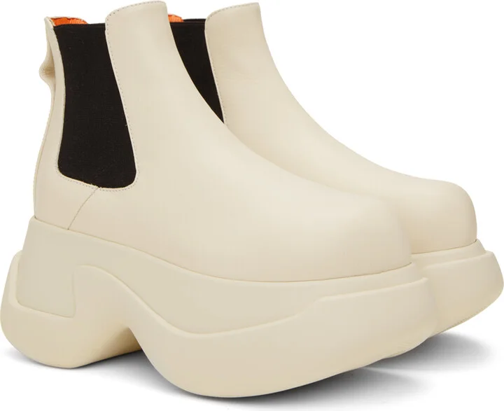 Marni Off-White Aras 23 Chelsea Boots - Image 4