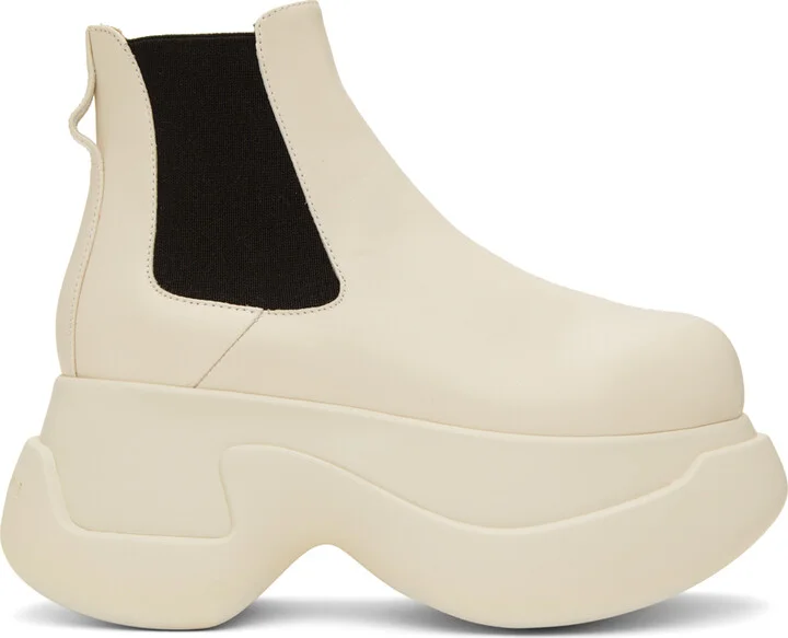 Marni Off-White Aras 23 Chelsea Boots