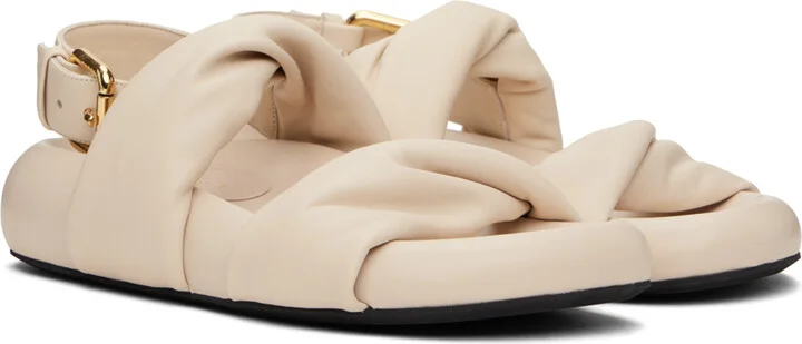 Marni Off-White Back Buckle Sandals - Image 4