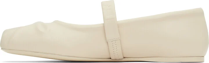 Marni Off-White Little Bow Ballerina Flats - Image 3