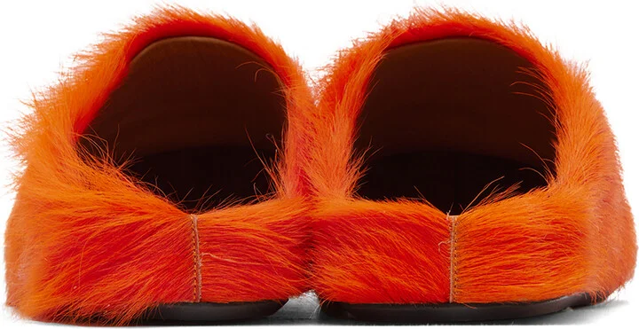 Marni Orange Fussbett Sabot Loafers - Image 2
