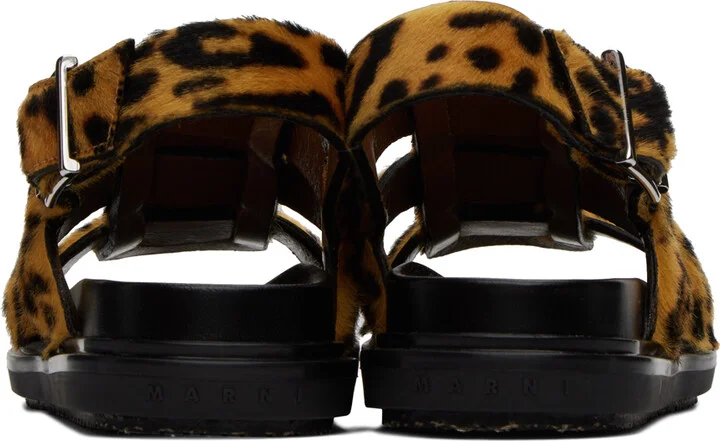 Marni Orange Fussbett Sandals - Image 2