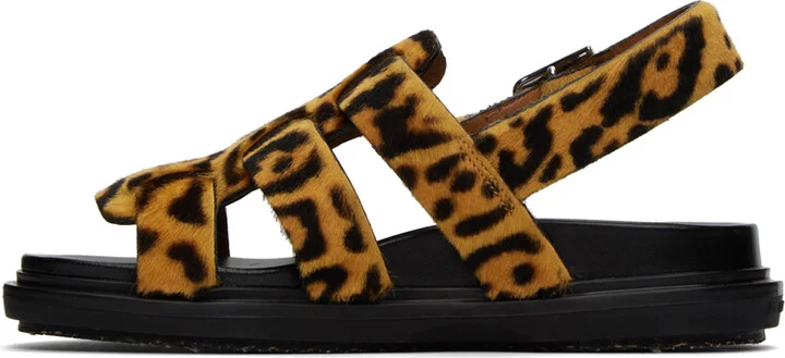 Marni Orange Fussbett Sandals - Image 3