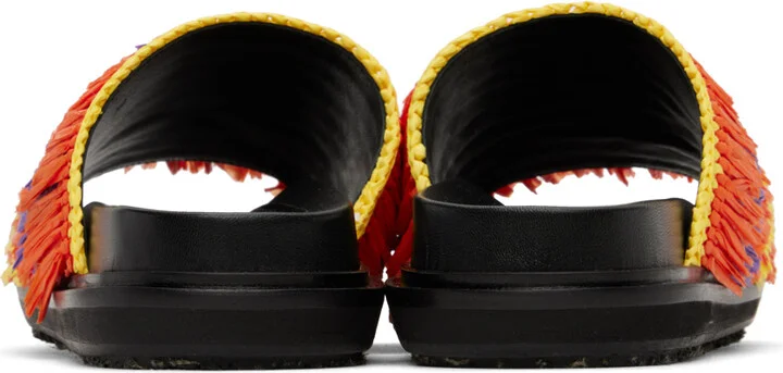 Marni Orange & Yellow Fussbett Sandals - Image 2