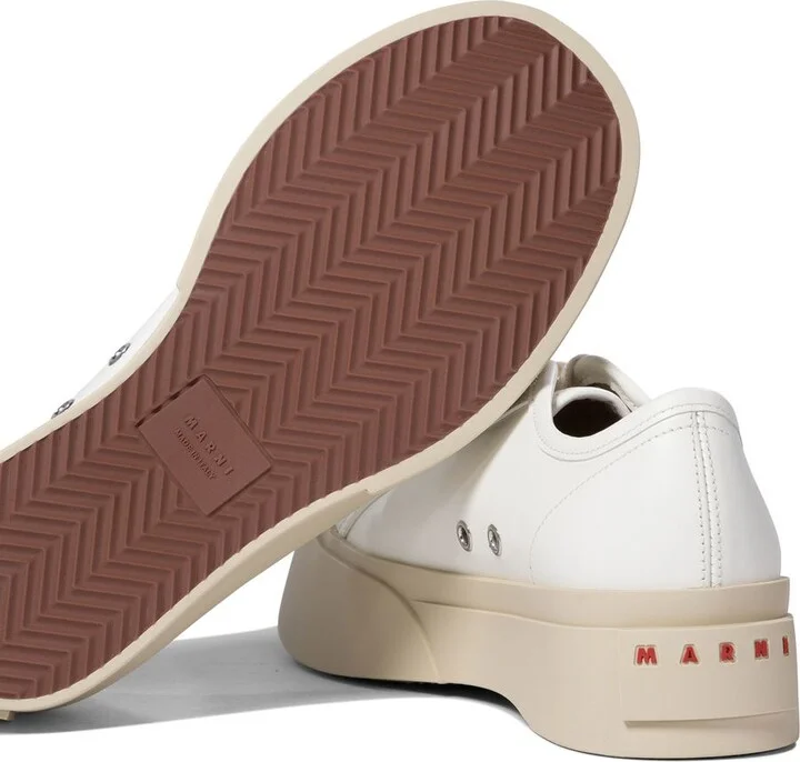 Marni 'Pablo' White Leather Sneakers - Image 5