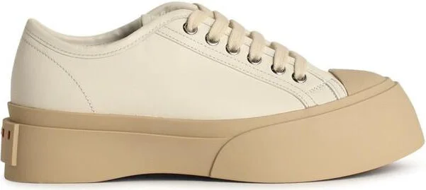 Marni 'Pablo' White Leather Sneakers