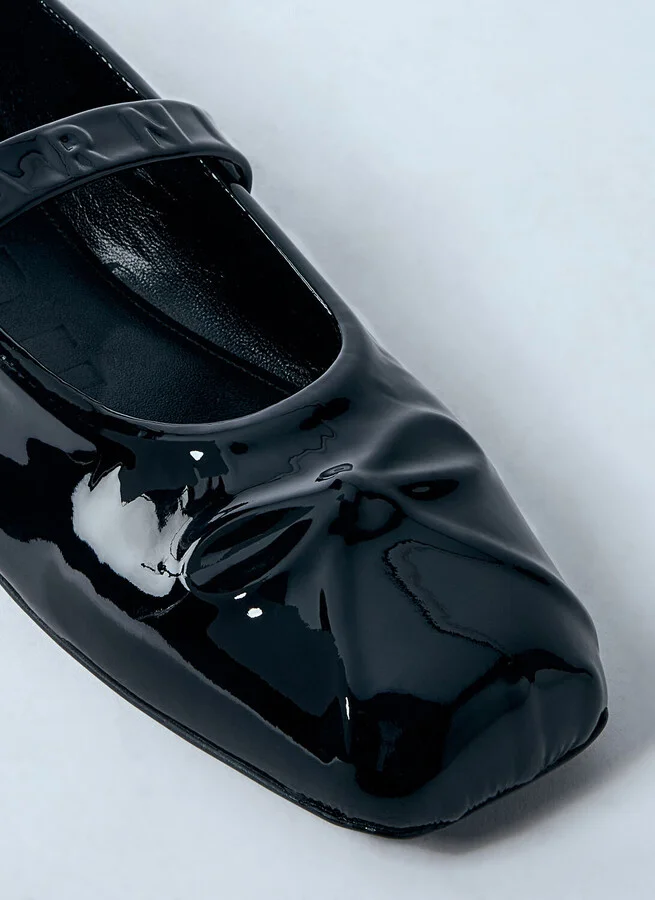 Marni Patent Mary Jane Shoes - Woman Flats Black Eu - 36 - Image 3