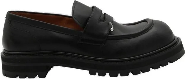 Marni Penny-Slot Round-Toe Loafers