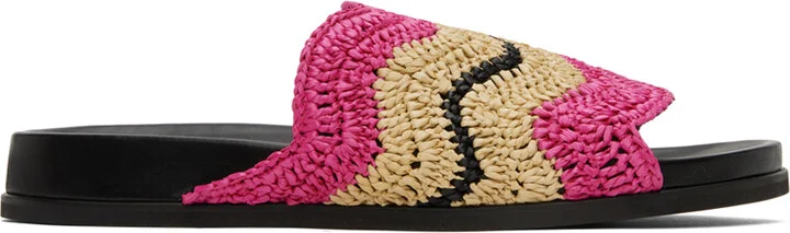 Marni Pink & Beige No Vacancy Inn Edition Fussbett Sandals