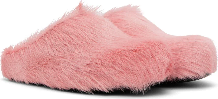 Marni Pink Fussbett Sabot Loafers - Image 4