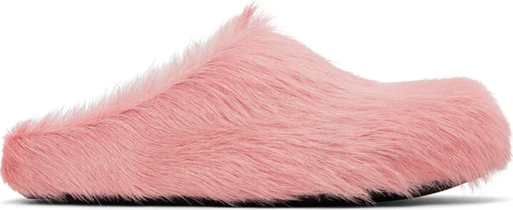 Marni Pink Fussbett Sabot Loafers