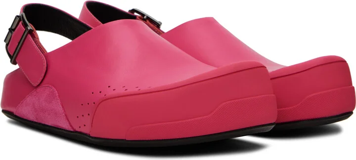 Marni Pink Fussbett Sabot Sandals - Image 4
