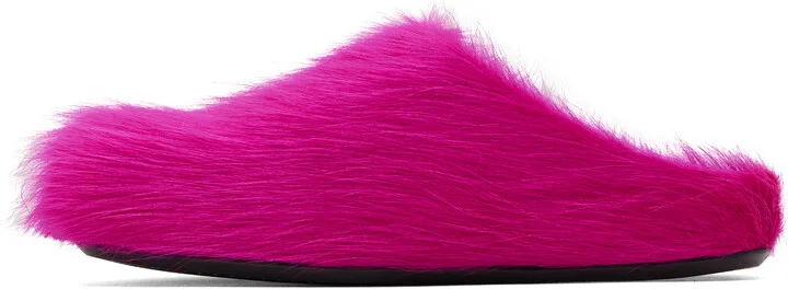 Marni Pink Fussbett Sabot Slip-on Loafers - Image 3