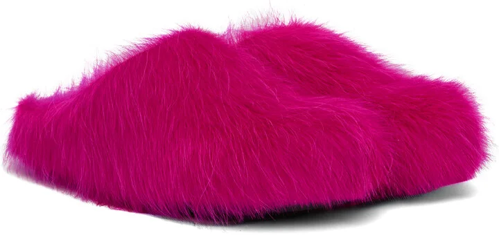 Marni Pink Fussbett Sabot Slip-on Loafers - Image 4