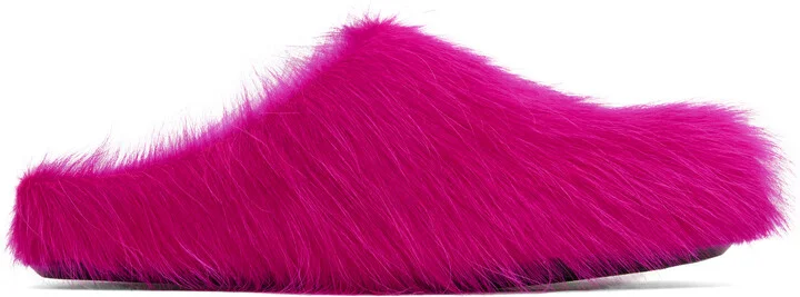 Marni Pink Fussbett Sabot Slip-on Loafers
