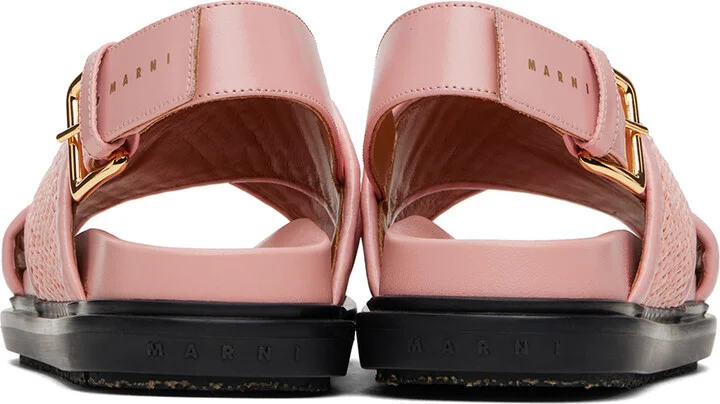 Marni Pink Fussbett Sandals - Image 2