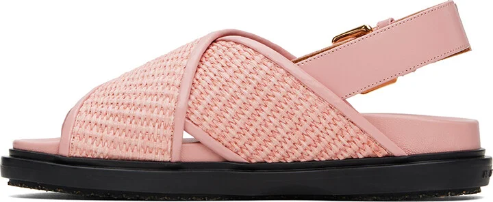 Marni Pink Fussbett Sandals - Image 3