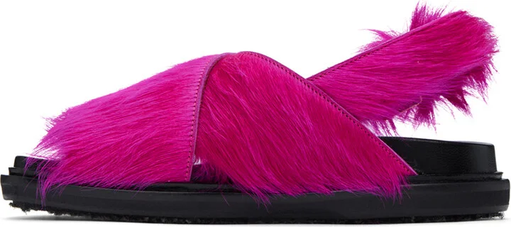Marni Pink Fussbett Sandals - Image 3