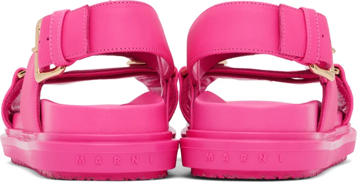 Marni Pink Fussbett Sandals - Image 2